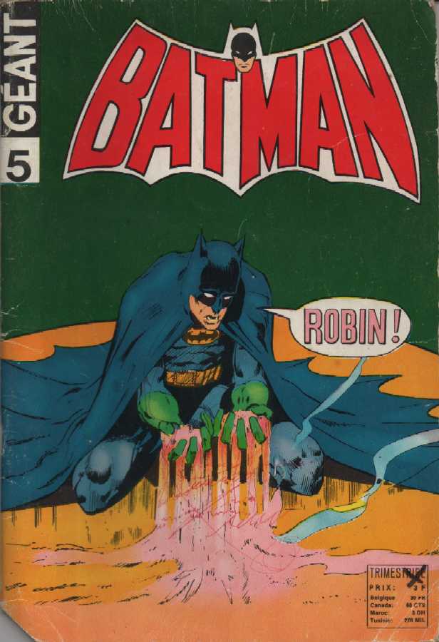 Scan de la Couverture Batman Gant n 5